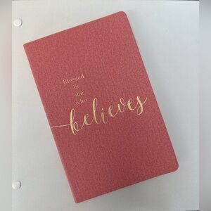 Bible Verse Pink Daily Journal with Bible Verses on every page. New.